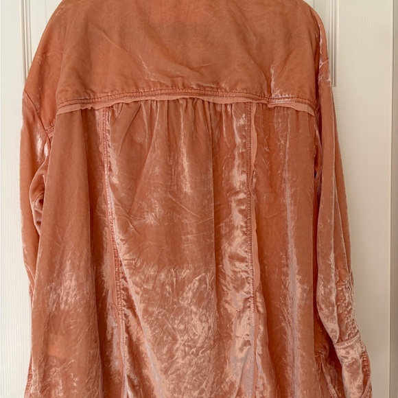 NWT Free People Marianne Velvet Shirt - Picture 9 of 10